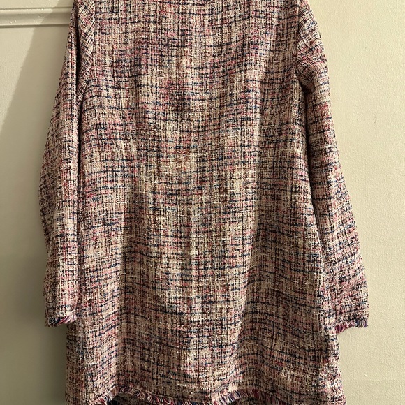 Laundry By Shelli Segal Pink and Purple Tweed Blazer - Picture 3 of 7